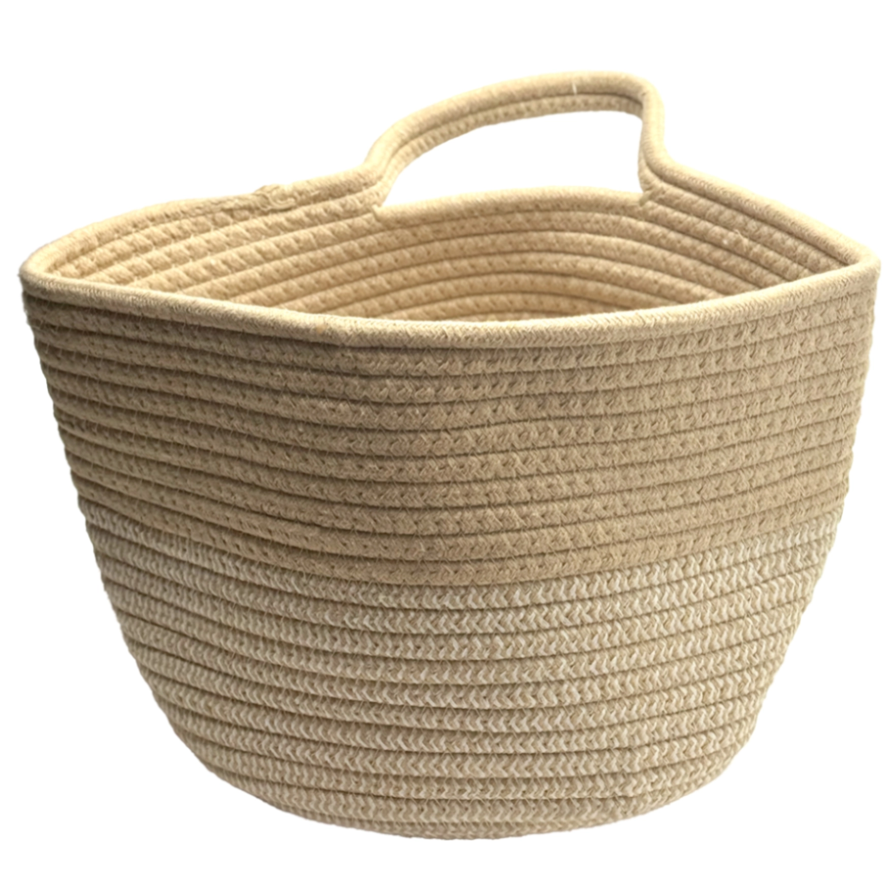 Корзина плетеная (ткань), D25xH19 см Натуральный