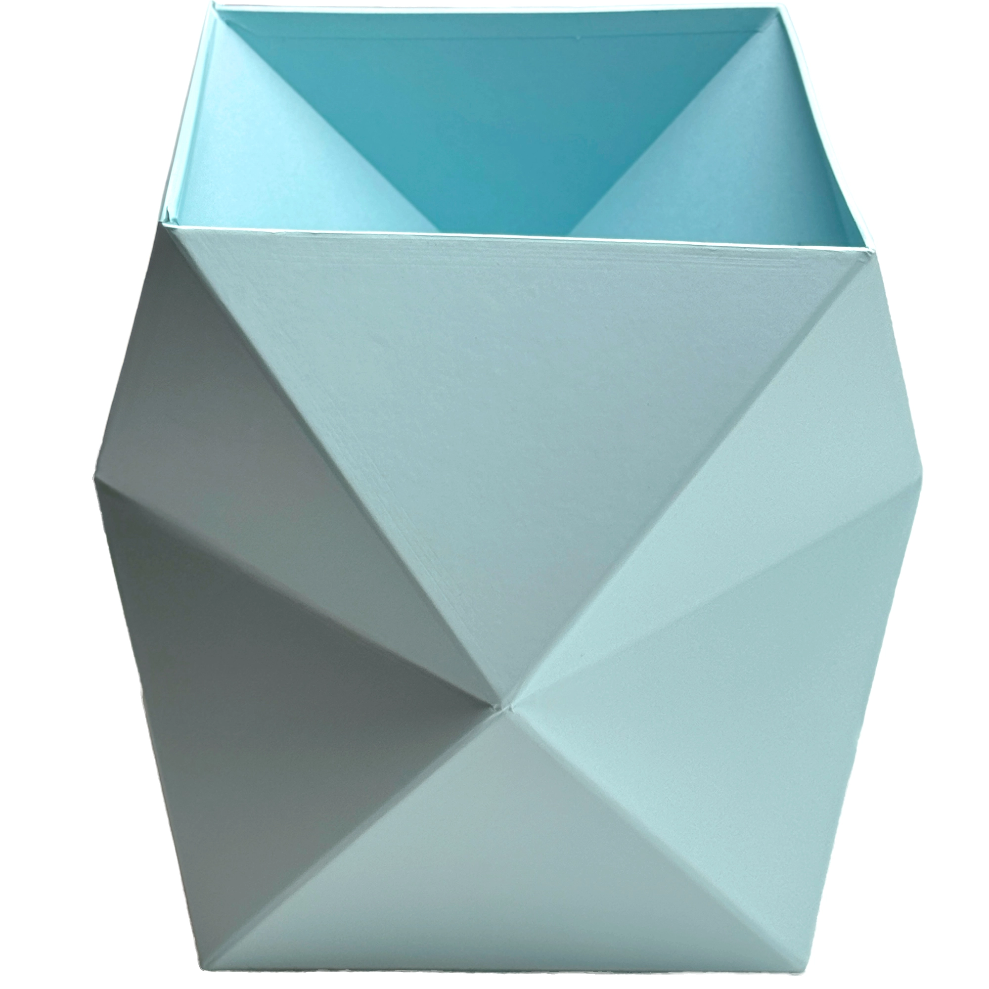 Коробка-кашпо "Geometry", 26,5x26,5xH24 см Голубой