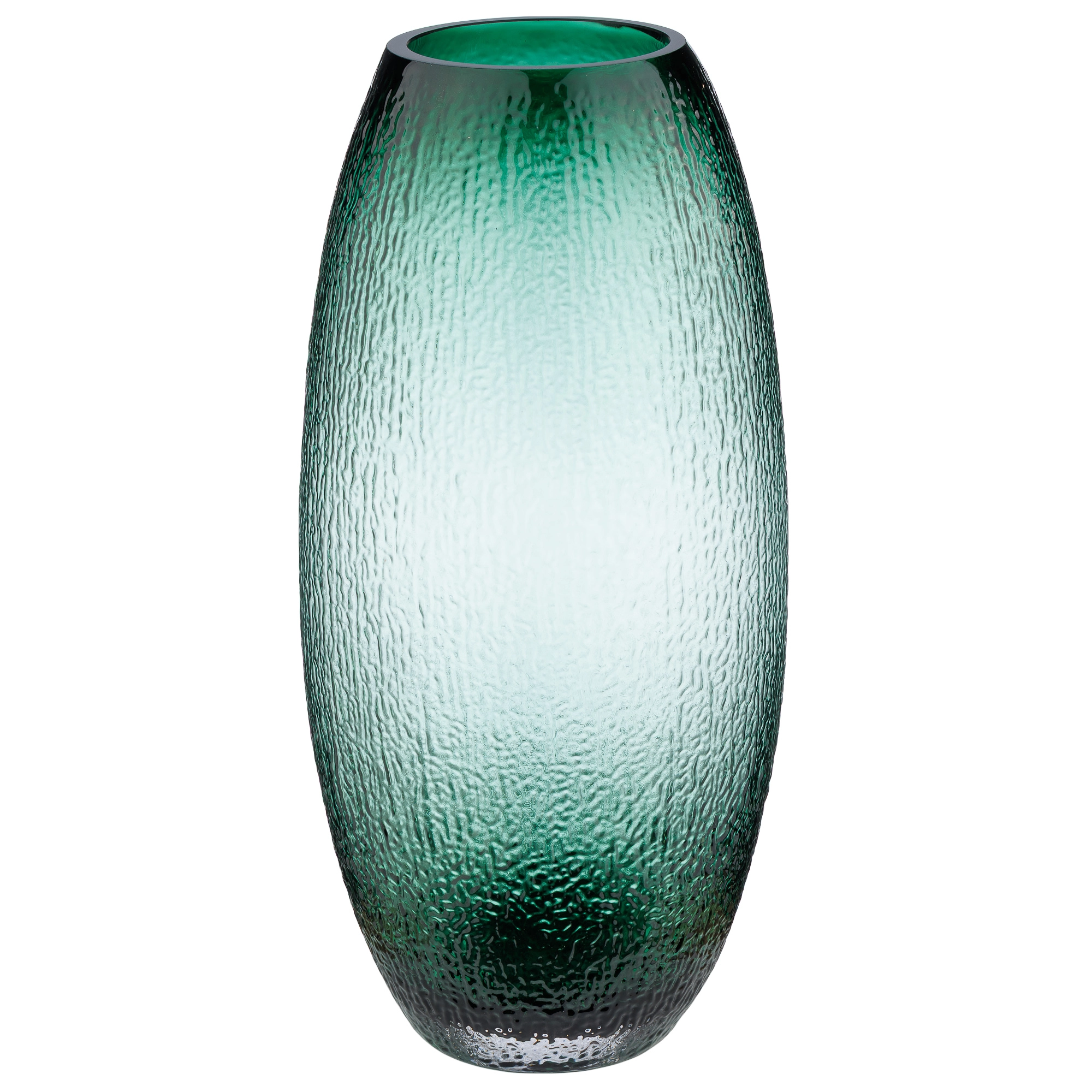 Ваза "Тени" (стекло), D19xH39,5 см Зеленый