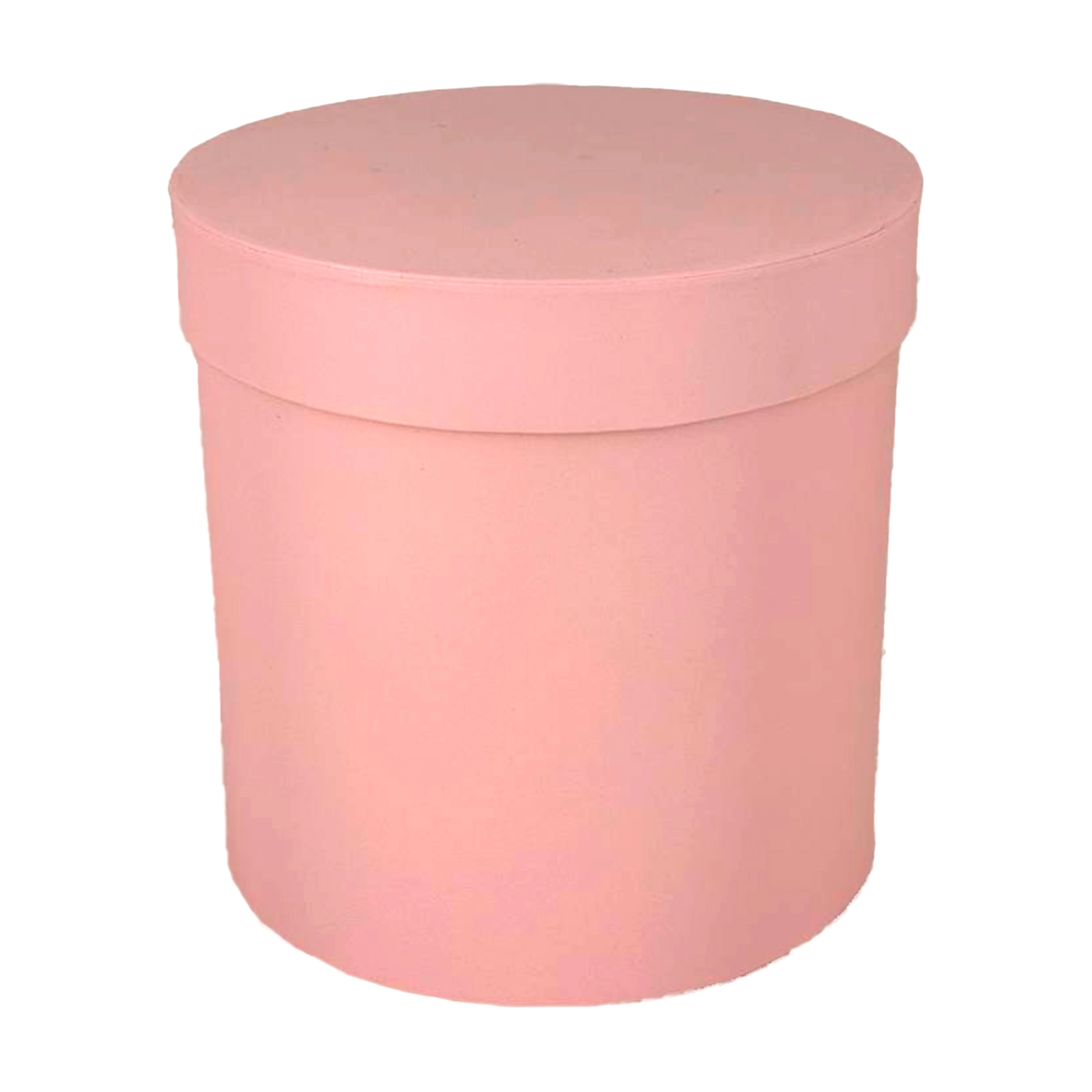 Коробка шляпная, D16xH16 см, с крышкой Светло-розовый