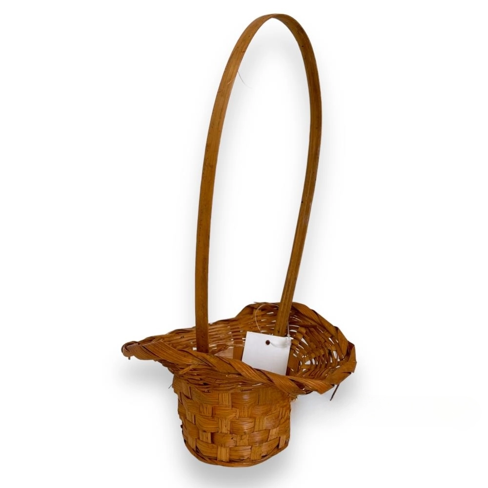 Корзина плетеная (бамбук), D18xH5,5/29 см Коричневый