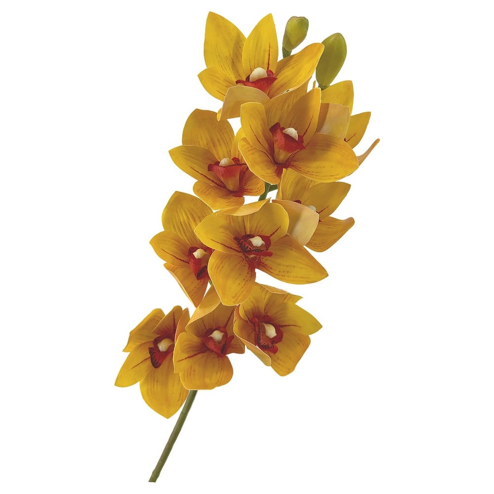 Цветок искусственный "Цимбидиум", H78 см Желтый