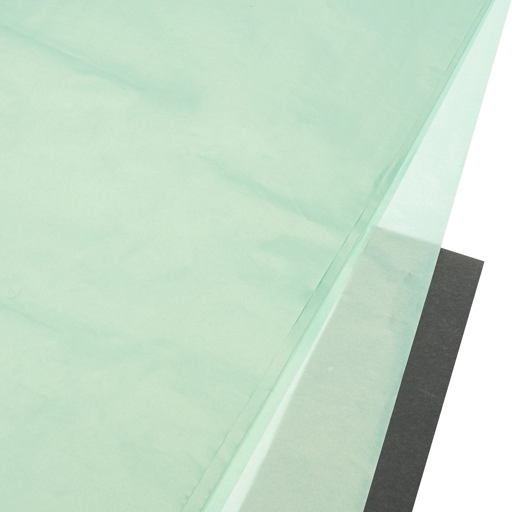 Бумага тишью "Металлик", 50x70 см, набор (10 шт) Мятный