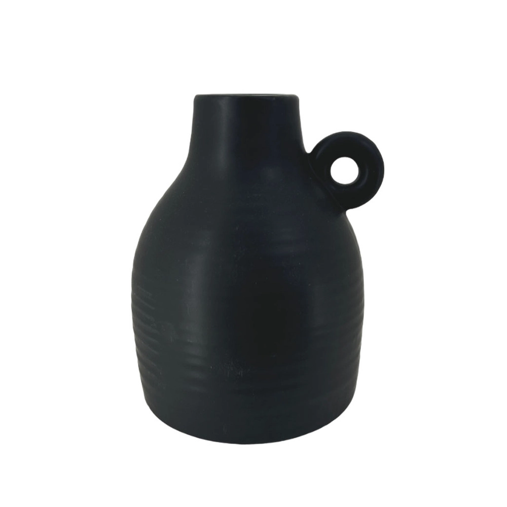 Ваза "Potter" (керамика), D14xН17 см Черный