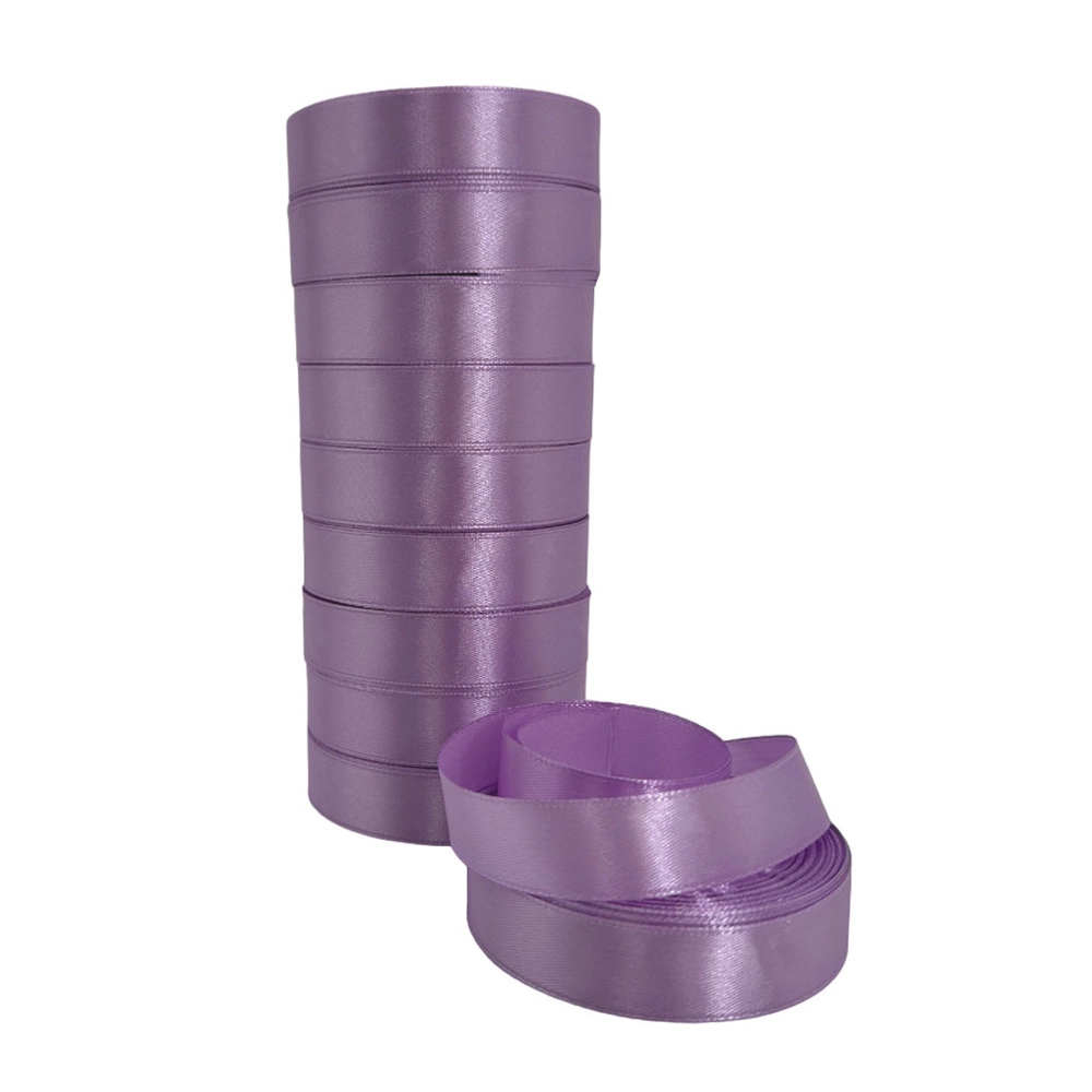 Лента атлас, 20 ммx25 ярд Светло-фиолетовый
