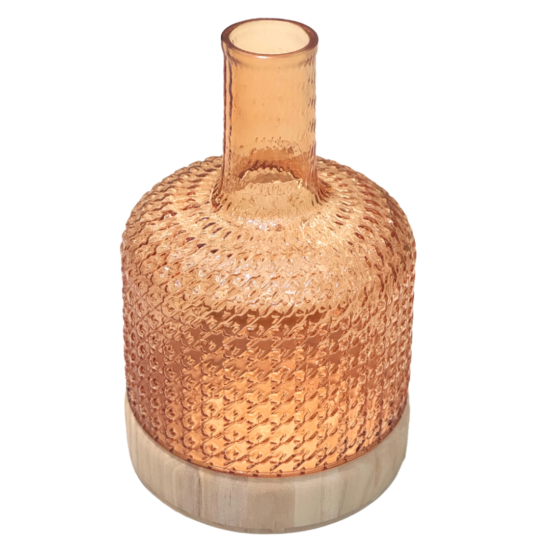 Ваза "Cut glass" (стекло), D18xH27 см Серый