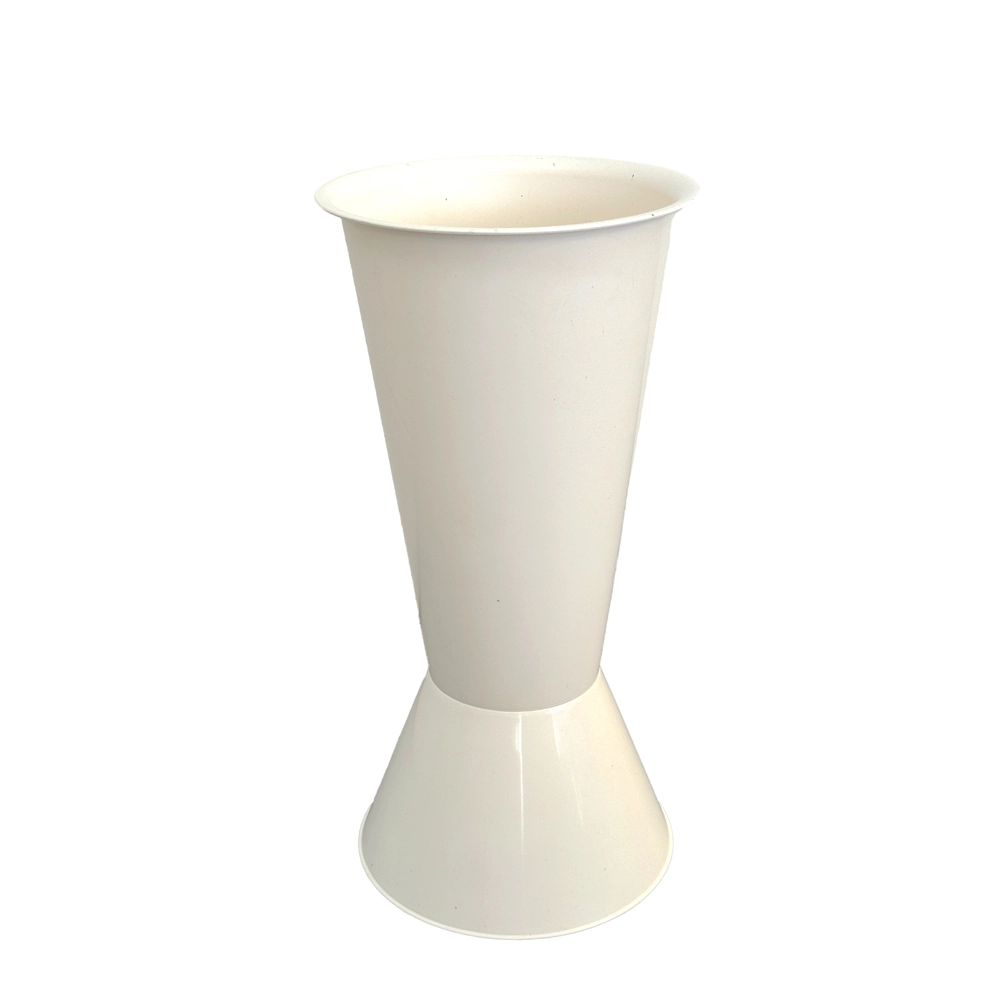 Вазон "Simple" (пластик), D22xH44,5 см, разборный Белый