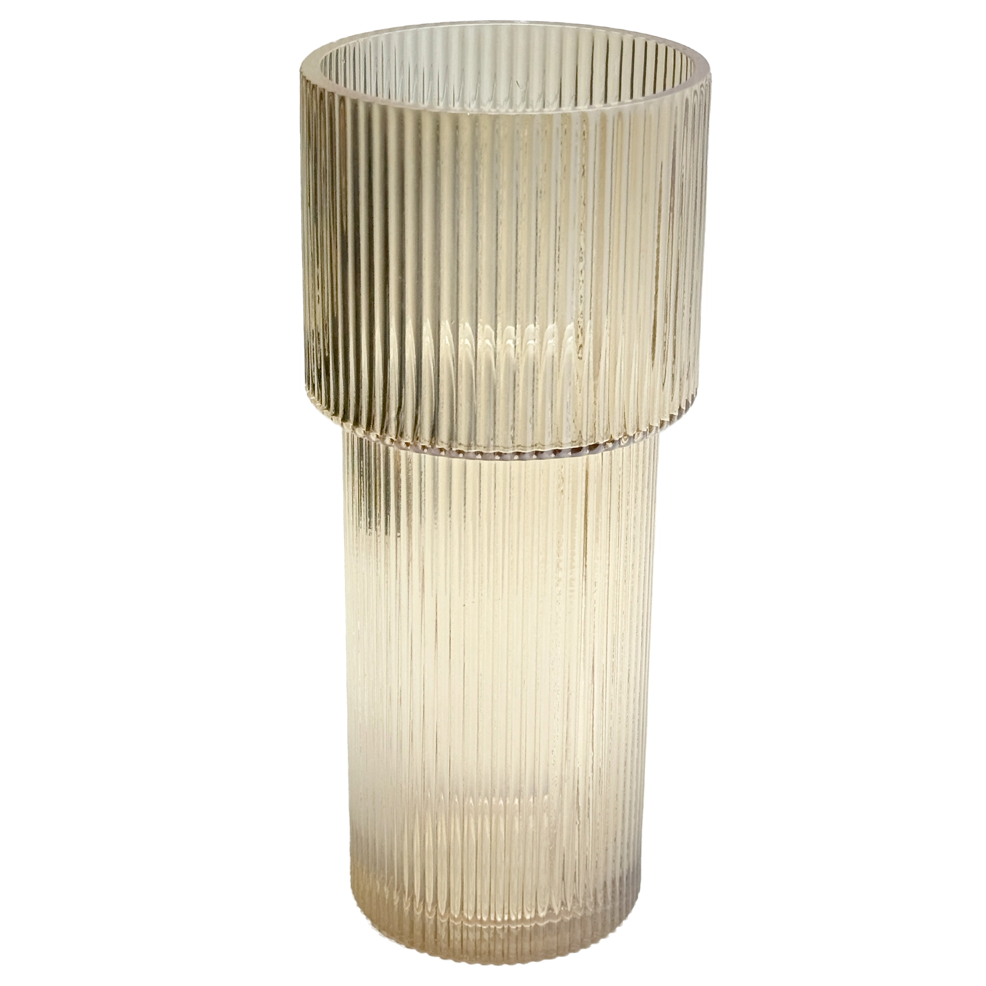 Ваза "Бокал" (стекло), D10,5xH24,5 см Золотой