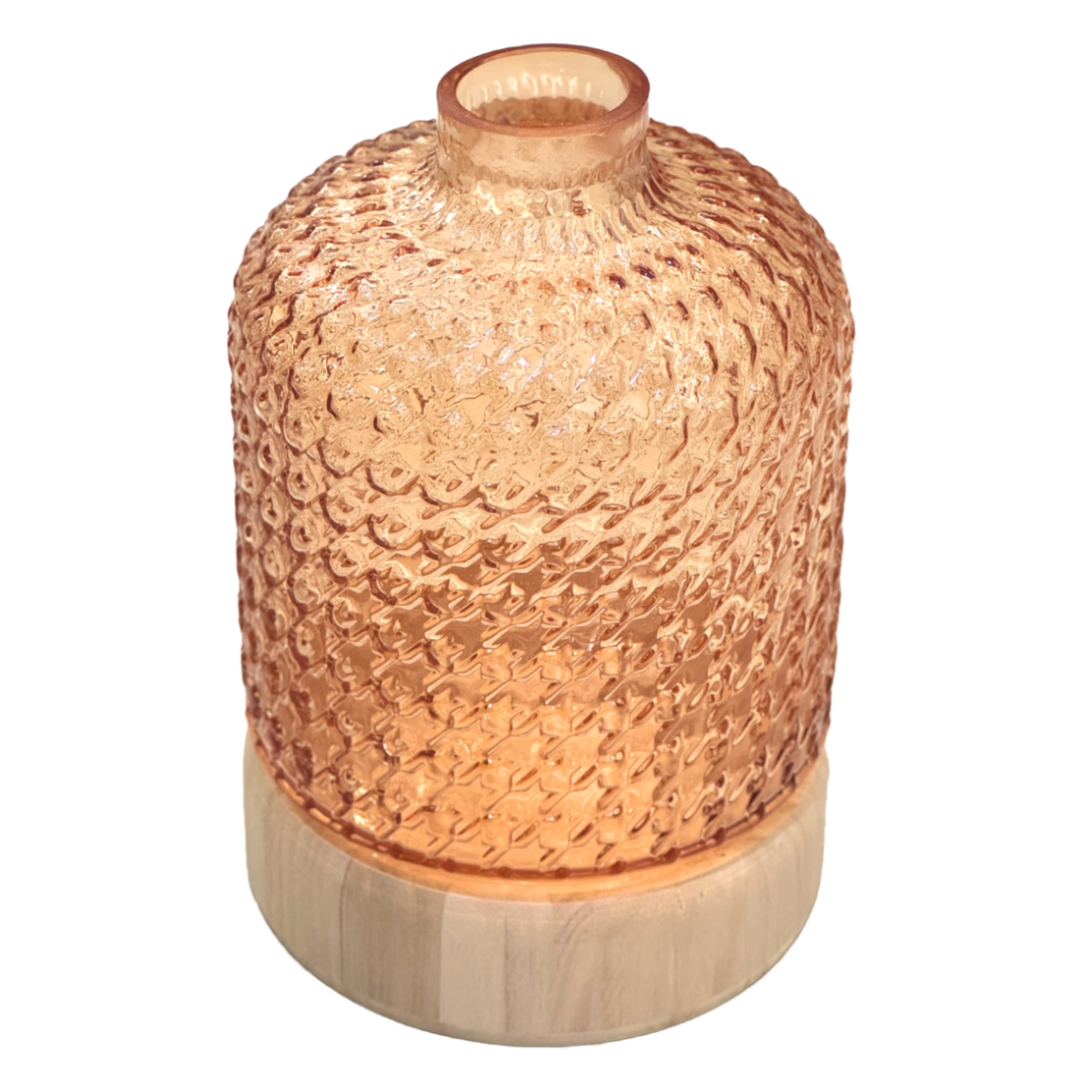 Ваза "Cut glass" (стекло), D15xH21 см Серый