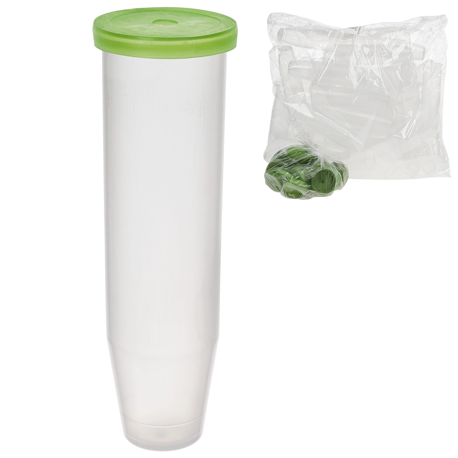 Пробирка c колпачком, D2,8хH11 см, набор (50 шт) Прозрачный