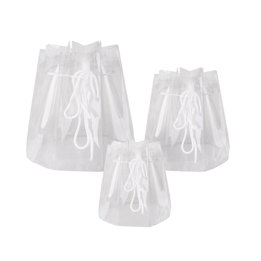 Аквабокс для цветов (пластик), D16,5xH16,5 см, набор (3 шт) Прозрачный