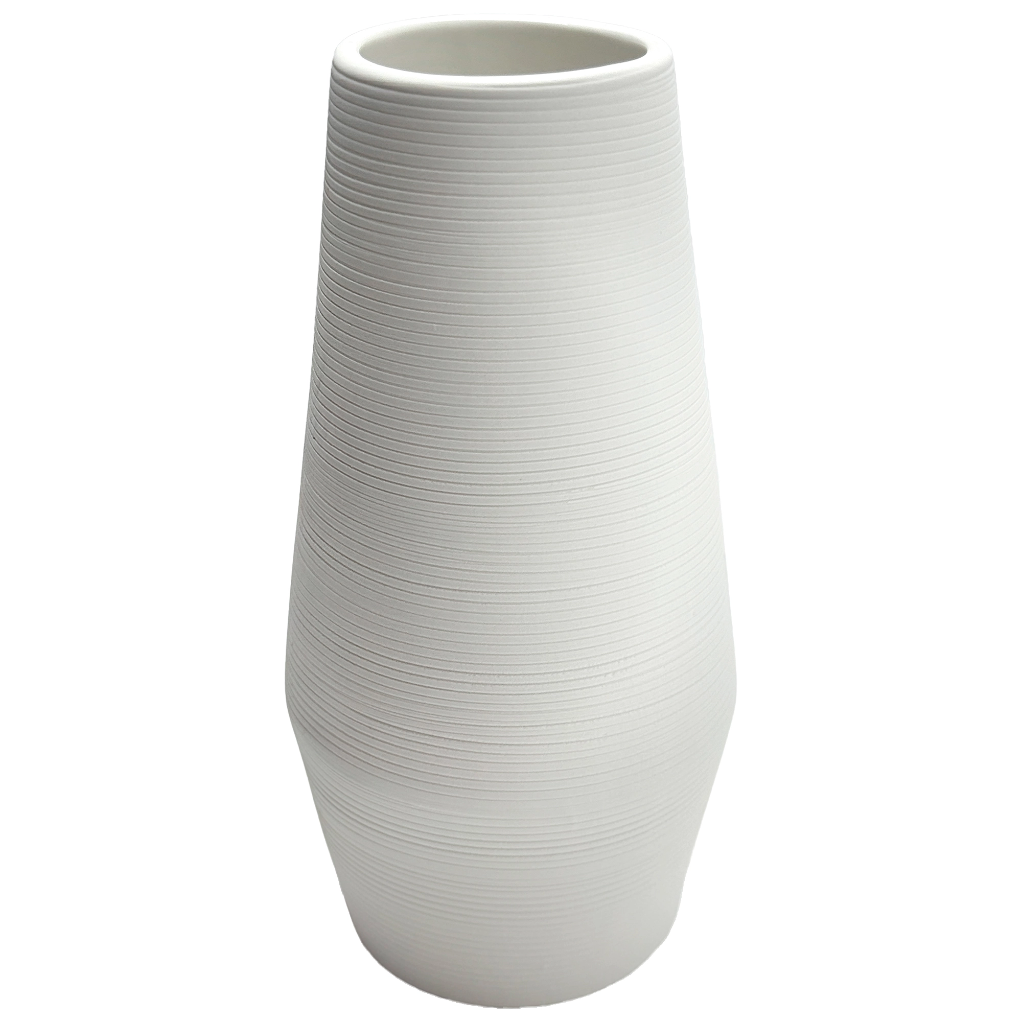 Ваза "Velvet" (керамика), D11,5xH24 см Белый