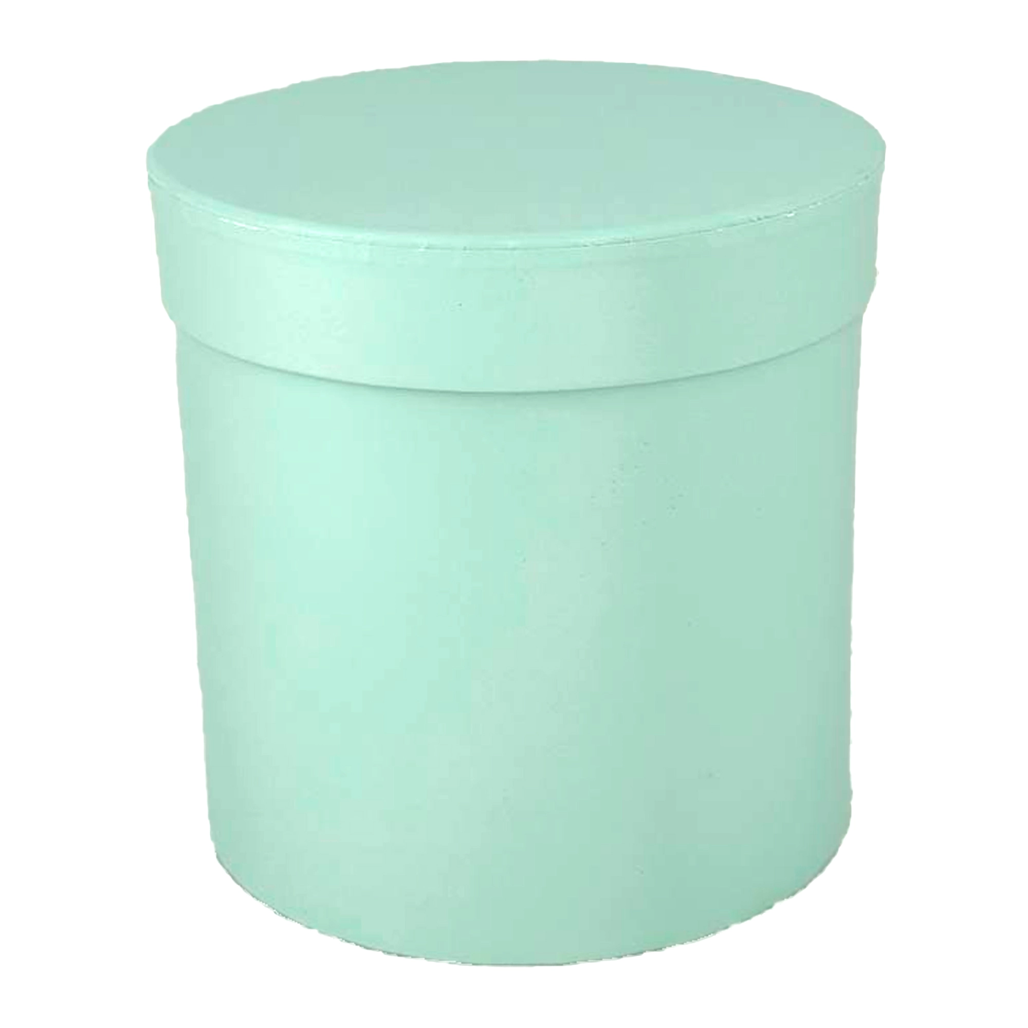 Коробка шляпная, D16xH16 см, с крышкой Светло-зеленый