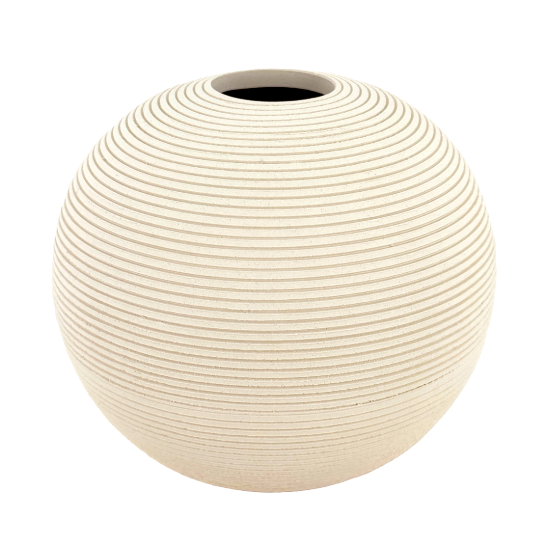 Ваза "Moon" (керамика), D13хН12 см Белый