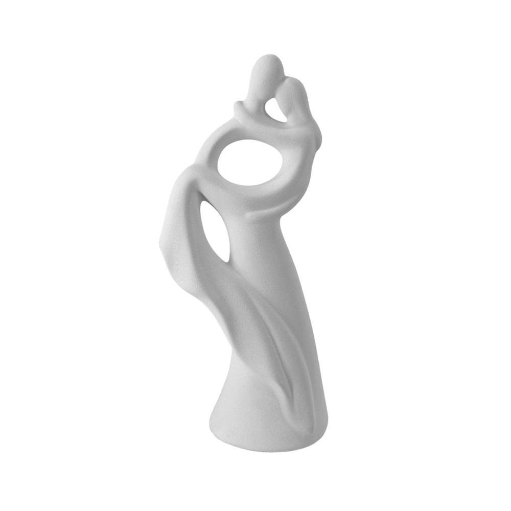 Статуэтка "Pair" (керамика), 11xH24 см Белый