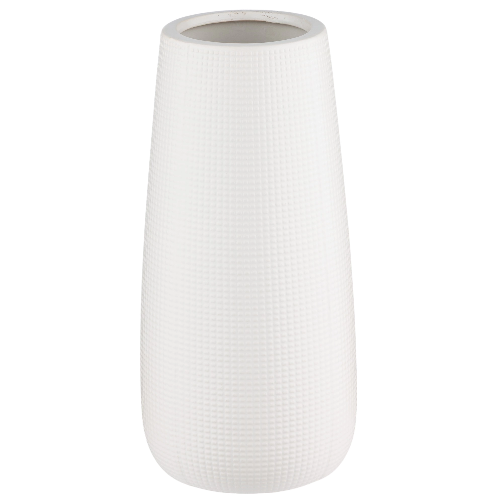 Ваза "Bella" (керамика), D13xH25 см Белый