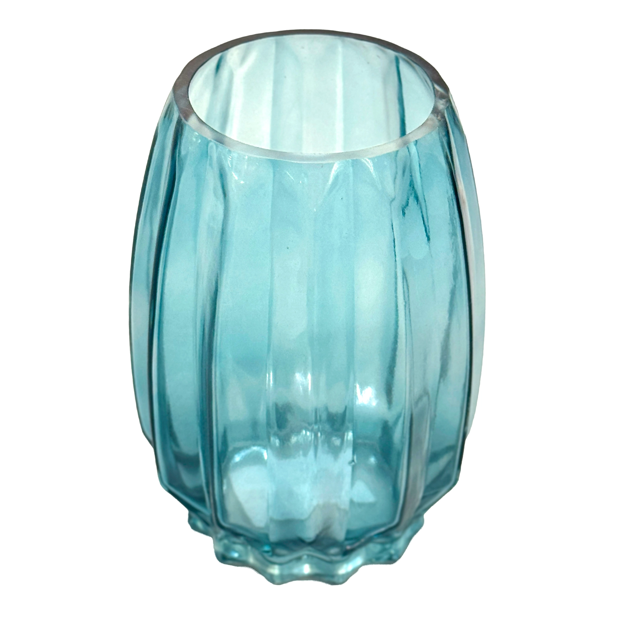 Ваза "Classic border" (стекло), D8xH20 см Серый