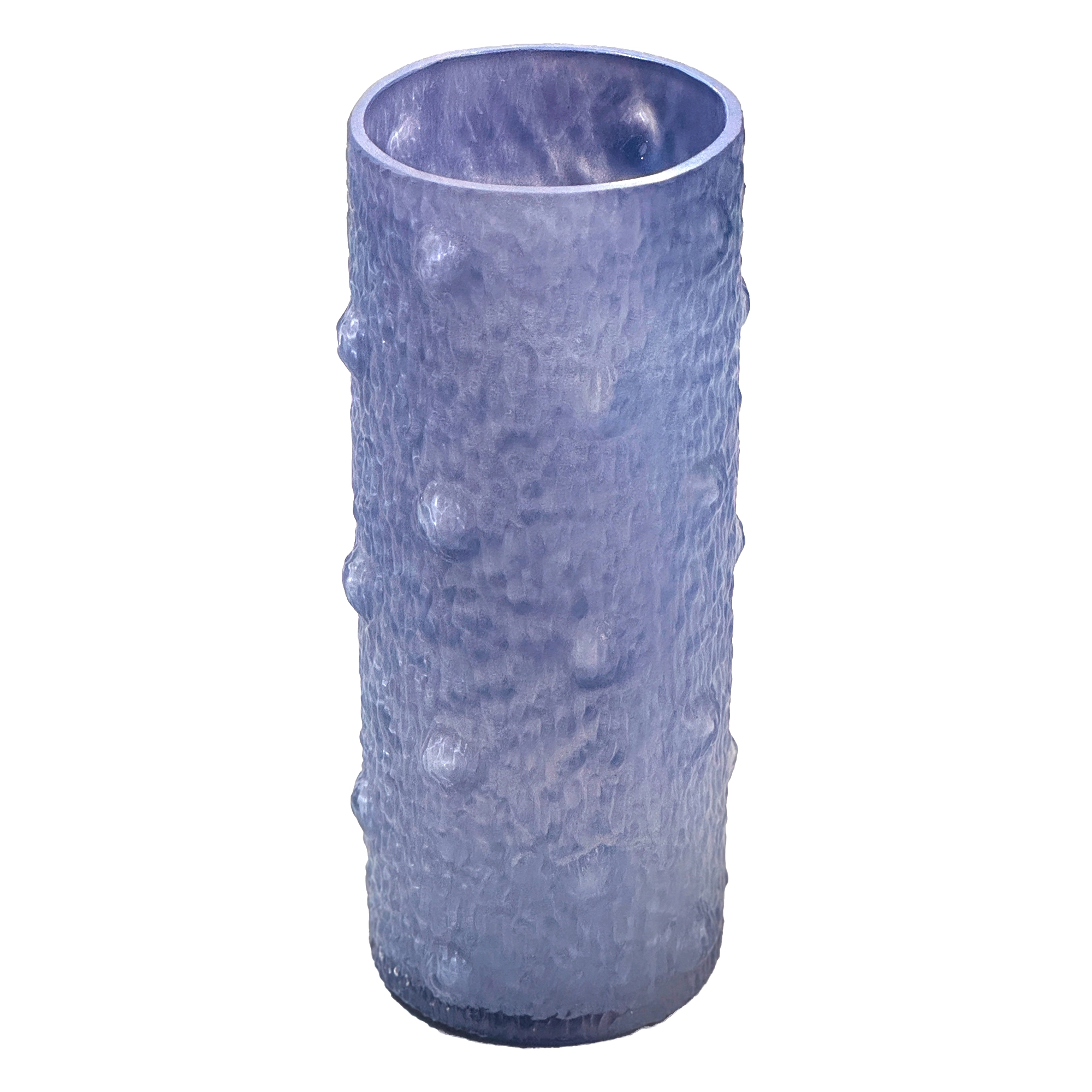 Ваза "Concombre" (стекло), D10xH24,5 см Сизый