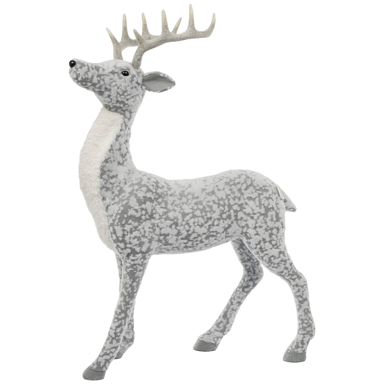 Фигура "Олень" (флок), 70x35xH97 см Серый