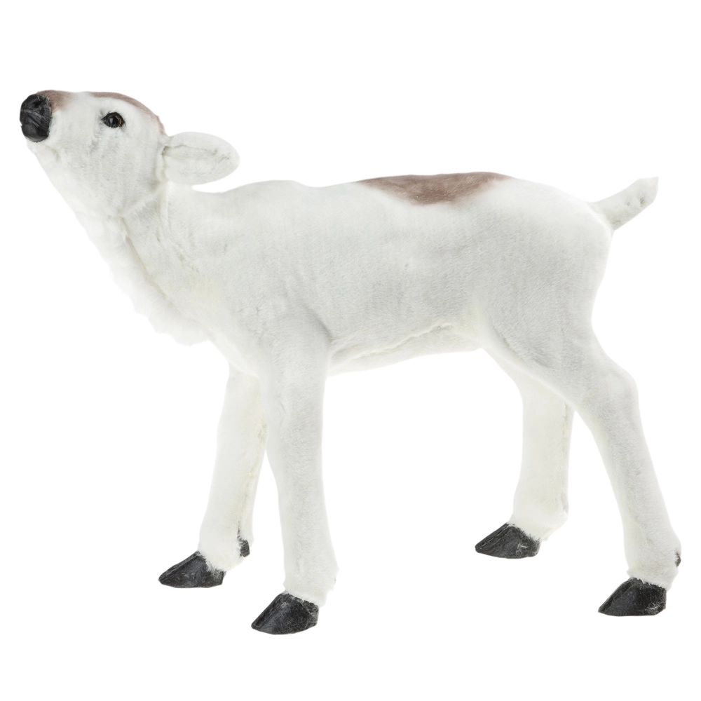 Фигура "Олененок" (искусственный мех), 52х20хН43 см Натуральный