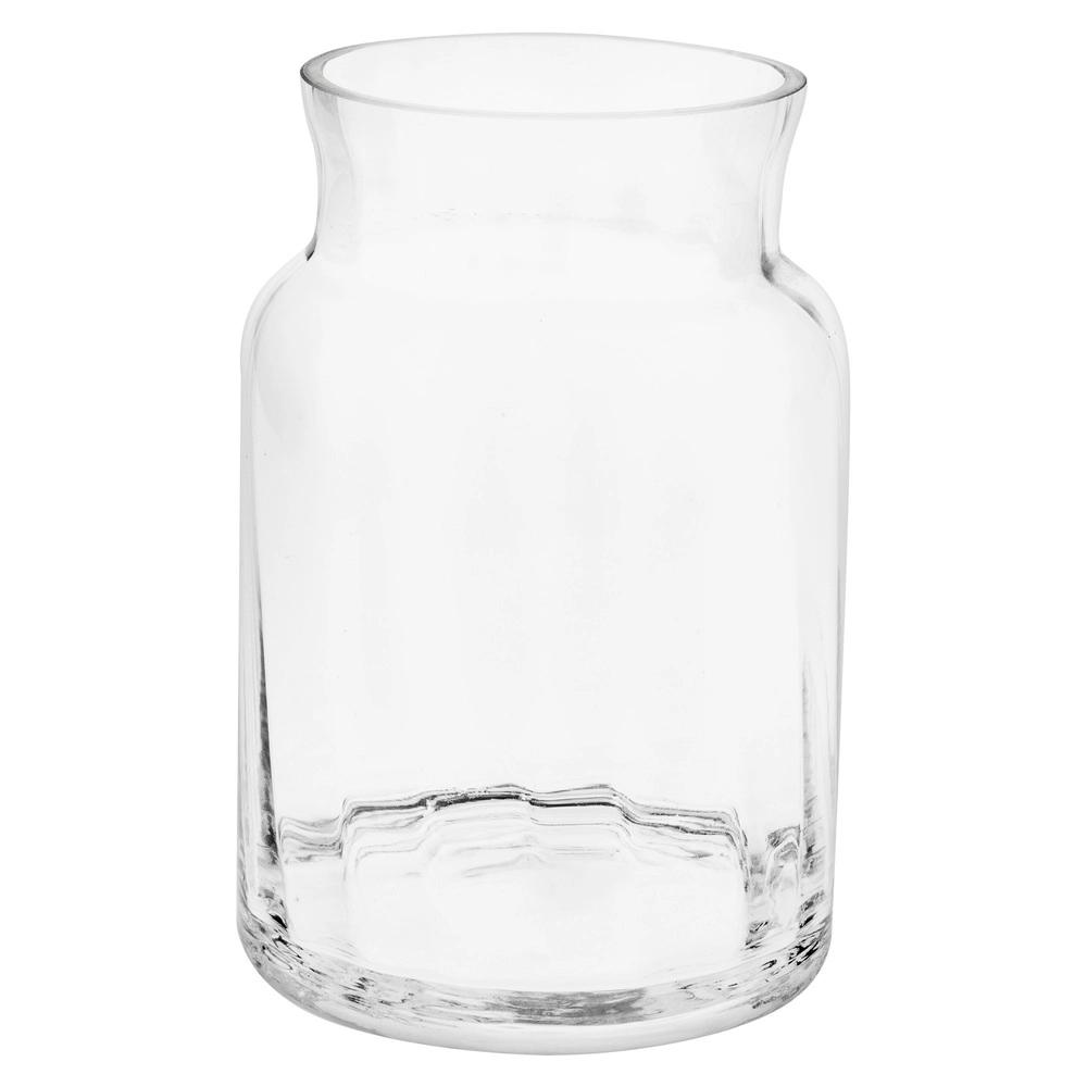 Ваза "Банка" (стекло), D12xH20 см Прозрачный
