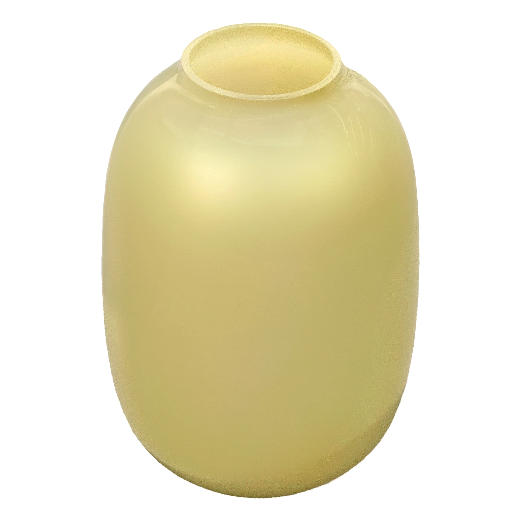 Ваза "Jar" (стекло), D16xH25,5 см Светло-желтый