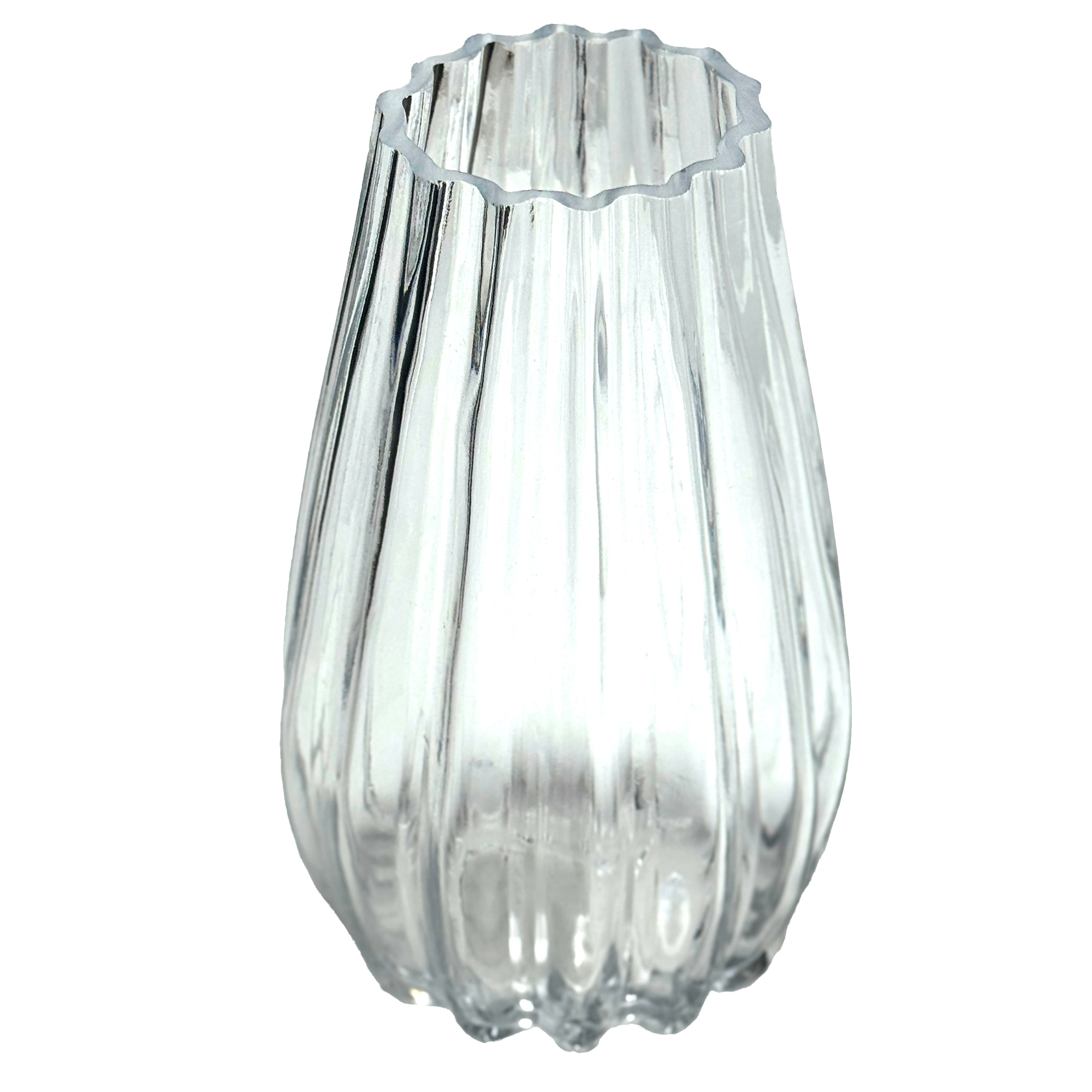 Ваза "Капля" (стекло), D14,5xH25 см Прозрачный