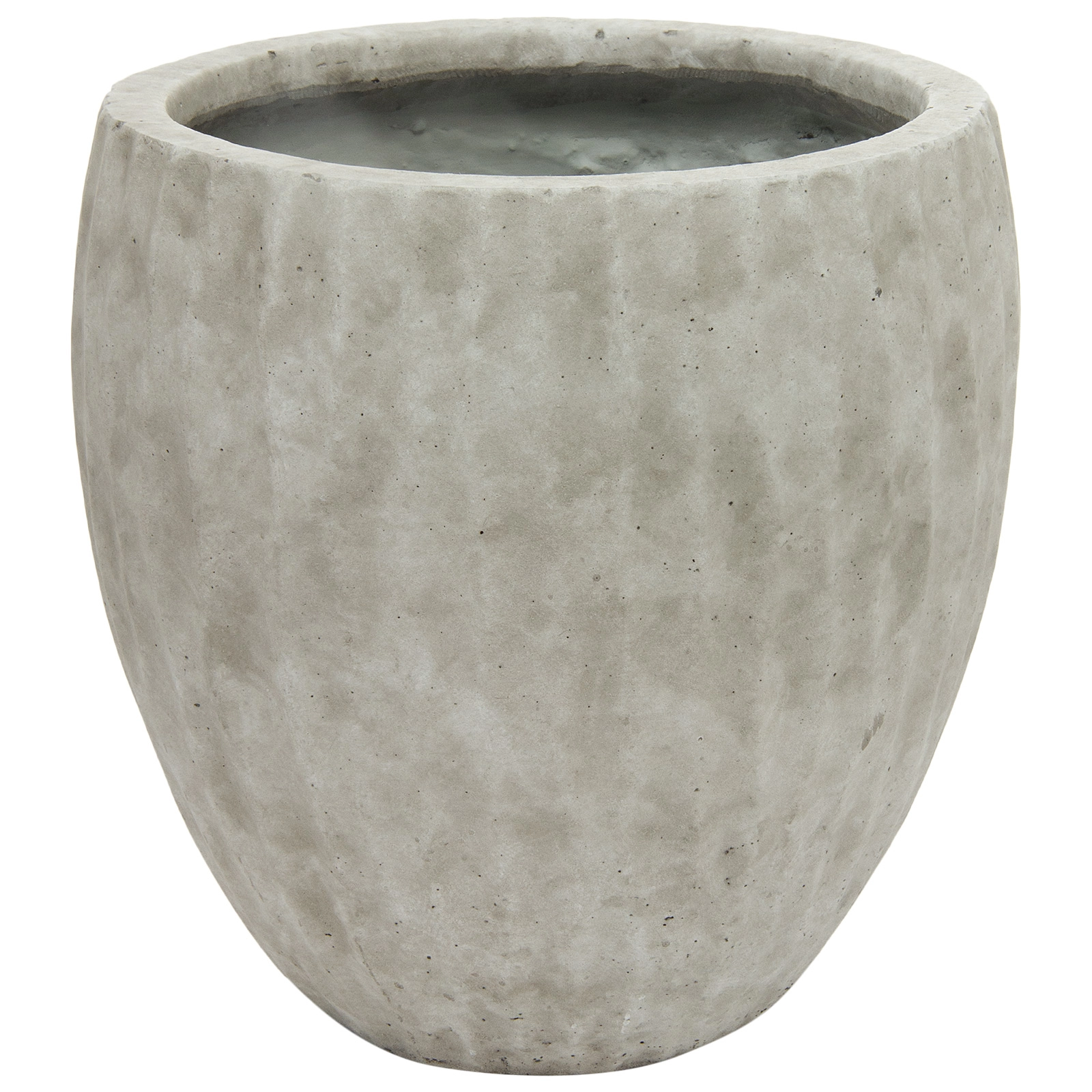 Кашпо Nobilis Marco "Waves Ash grey Round" (файкостоун), D22xH22,5 см Светло-серый