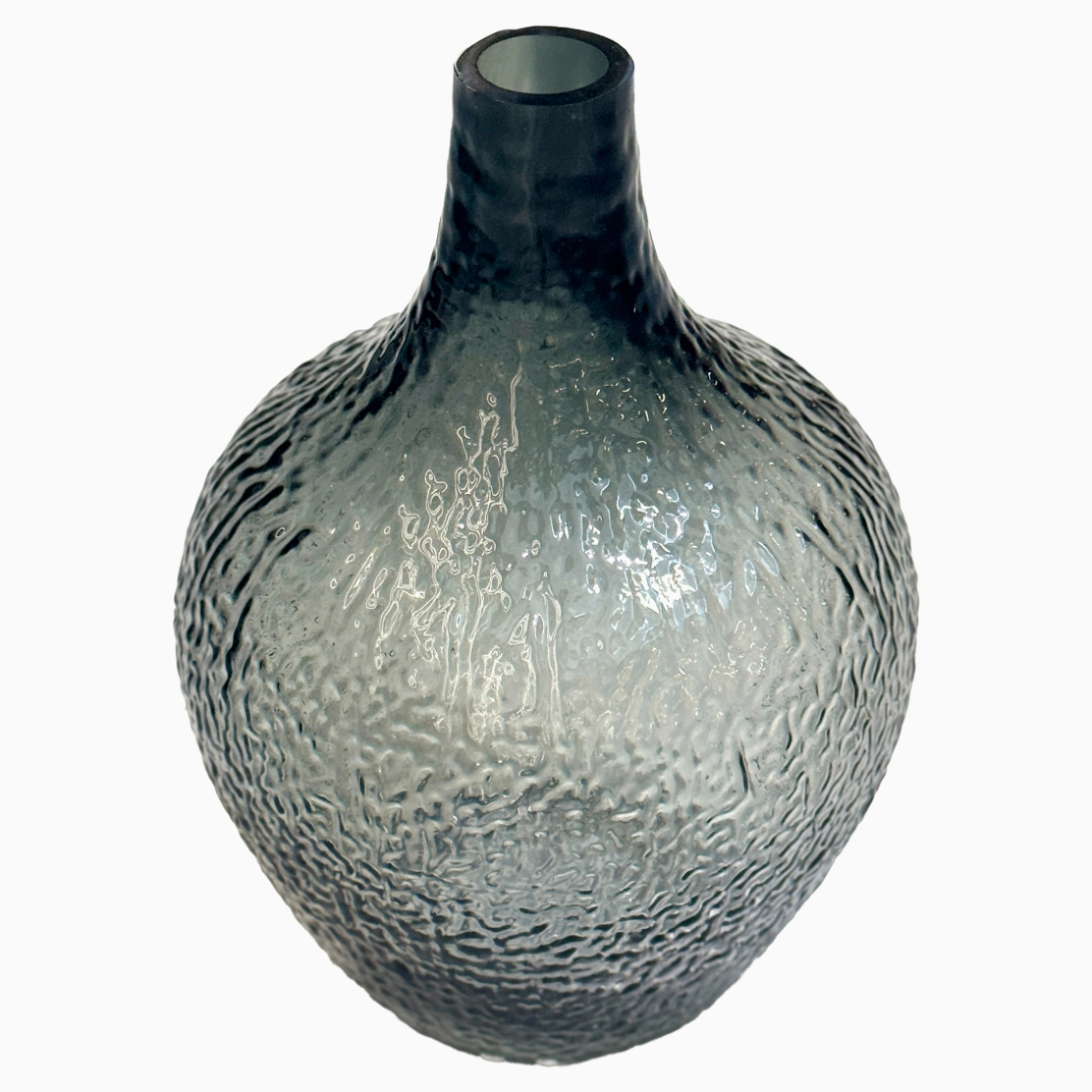 Ваза "Ice" (стекло), D21xH30 см Серый