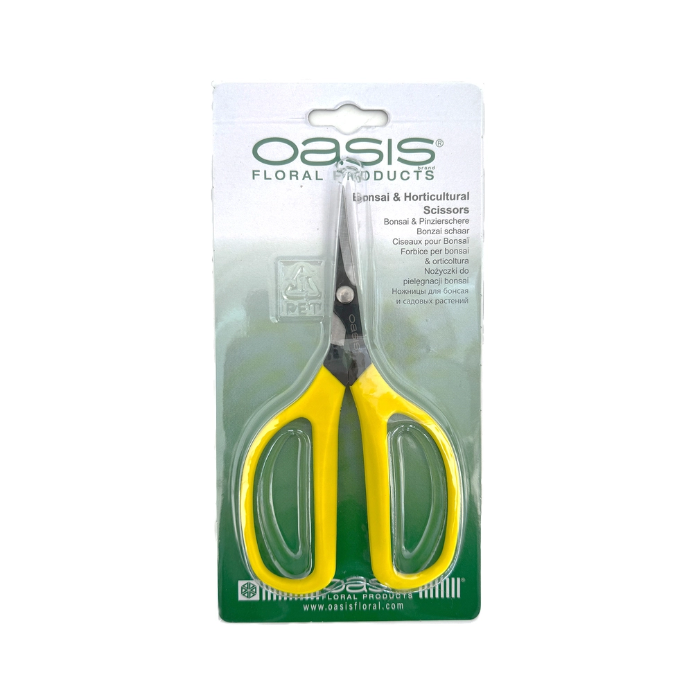 Ножницы бонсайные, углеродистая сталь, 15 см, Oasis Bonsai & Horticultural Scisso Желтый