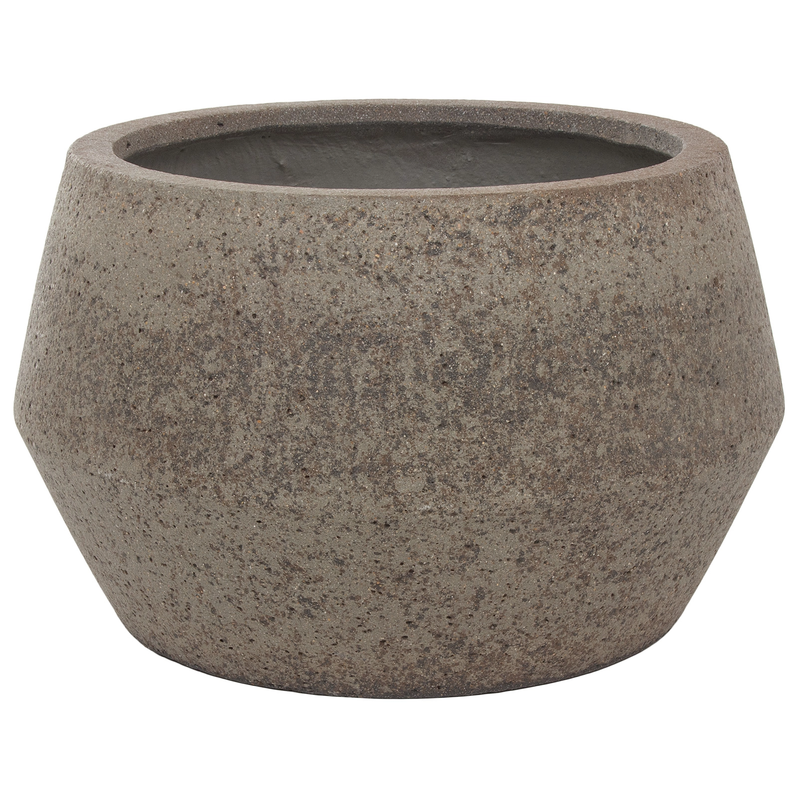 Кашпо Nobilis Marco "Stone Grey Crater" (файкостоун), D53xH32 см Серый