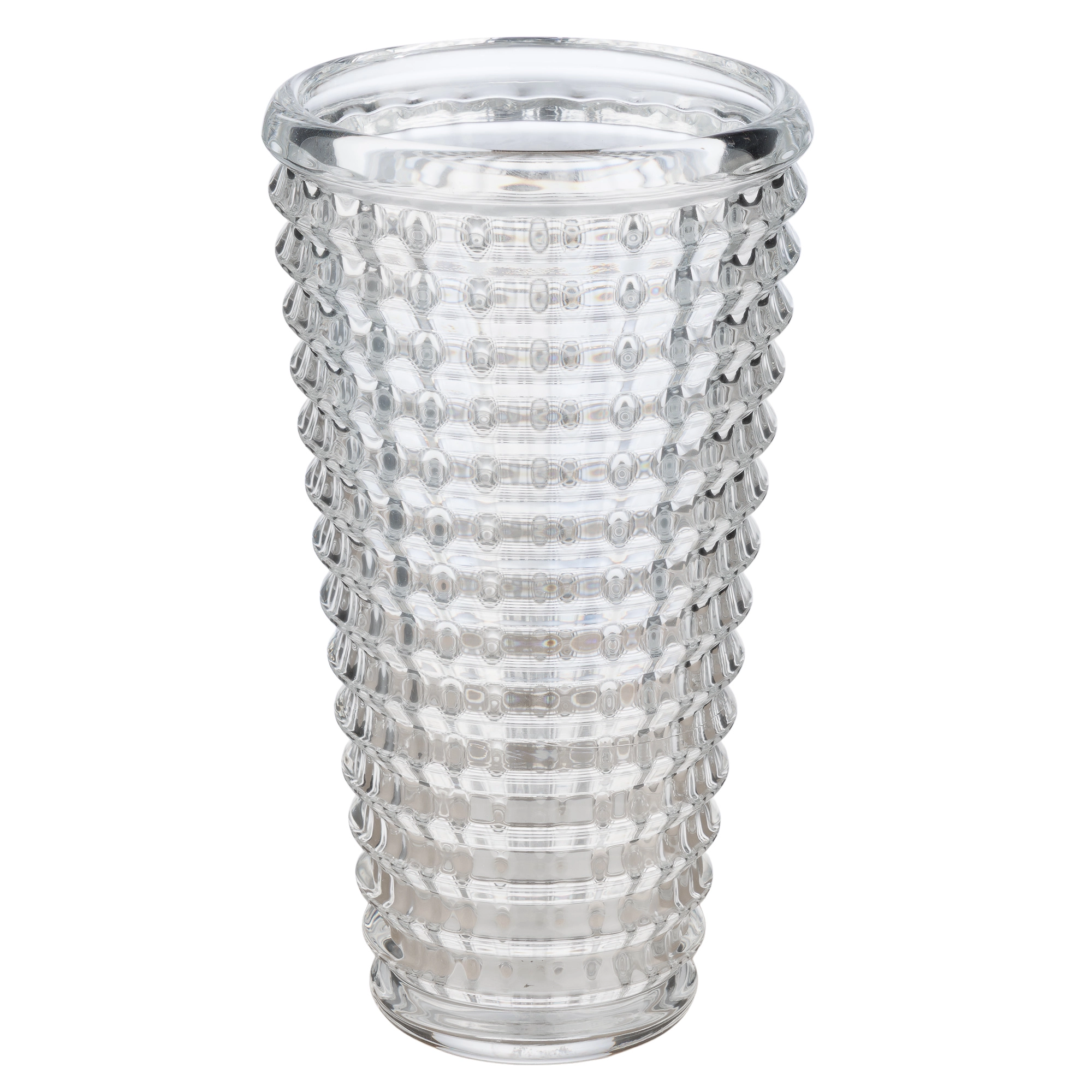 Ваза "Diamond" (стекло), D10,5xH22,5 см Прозрачный