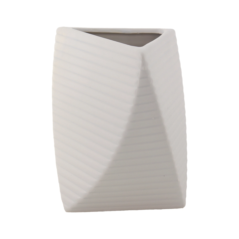 Ваза "Minos" (керамика), 11xH15,5 см Белый