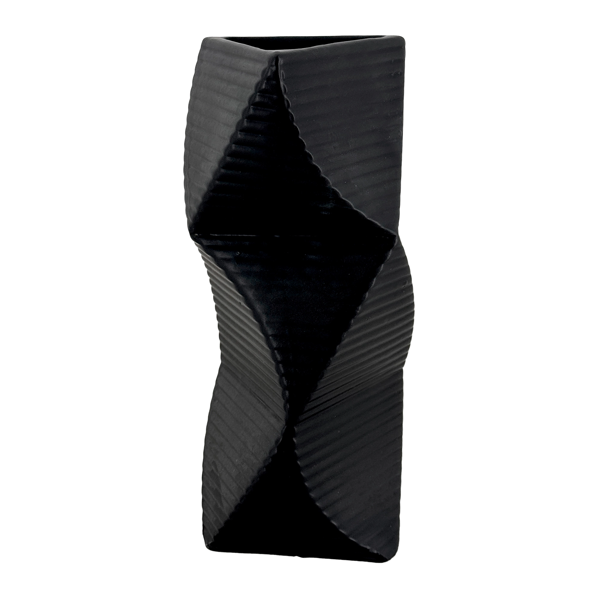 Ваза "Minos" (керамика), 11xH28,5 см Черный