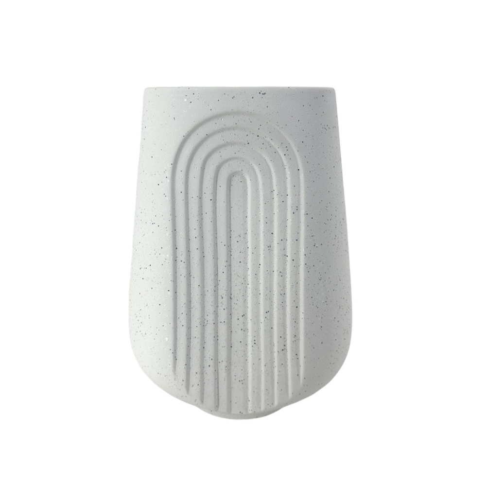 Ваза "Figure" (керамика), 17,5x11,5xH25 см Белый