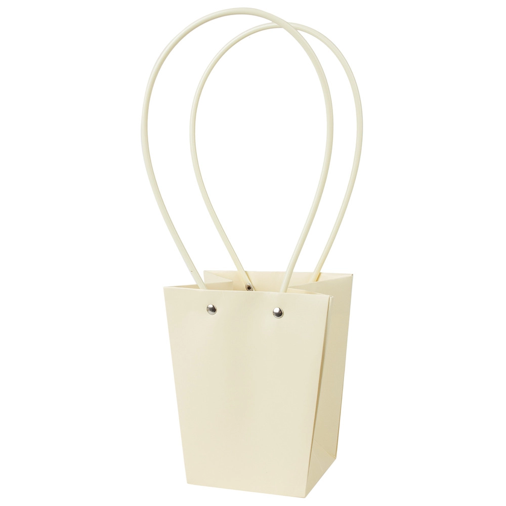 Сумка подарочная (картон), 13x9,5xH15,5 см, набор (10 шт), с ламинацией Желтый