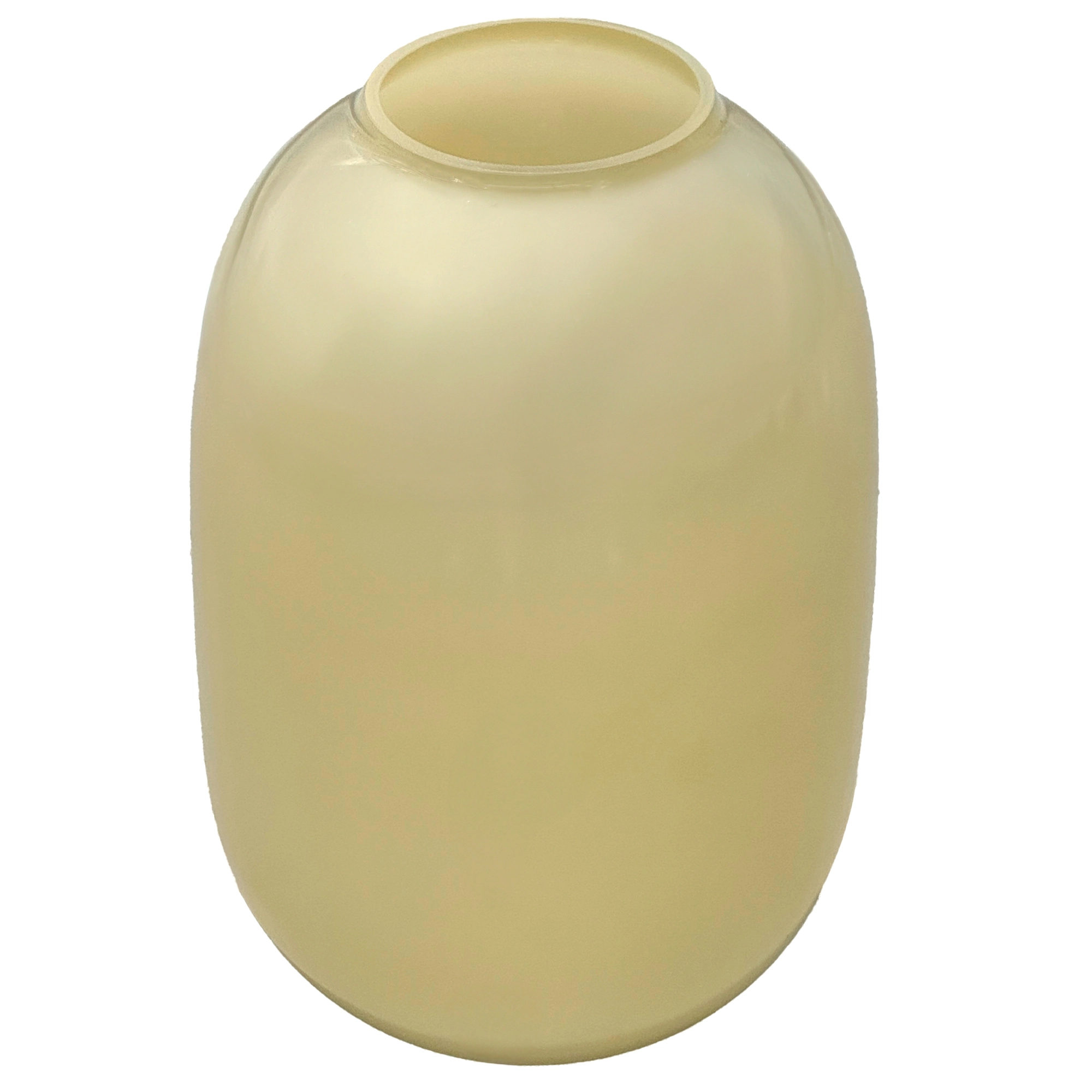 Ваза "Jar" (стекло), D18,5xH30 см Светло-желтый