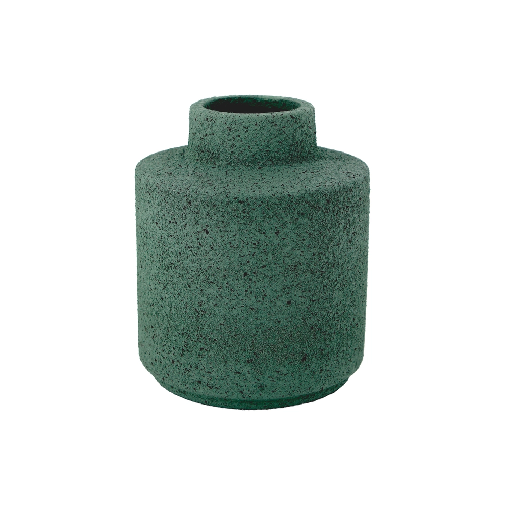 Ваза "Ripple jar" (керамика), D15,5xН18 см Зеленый
