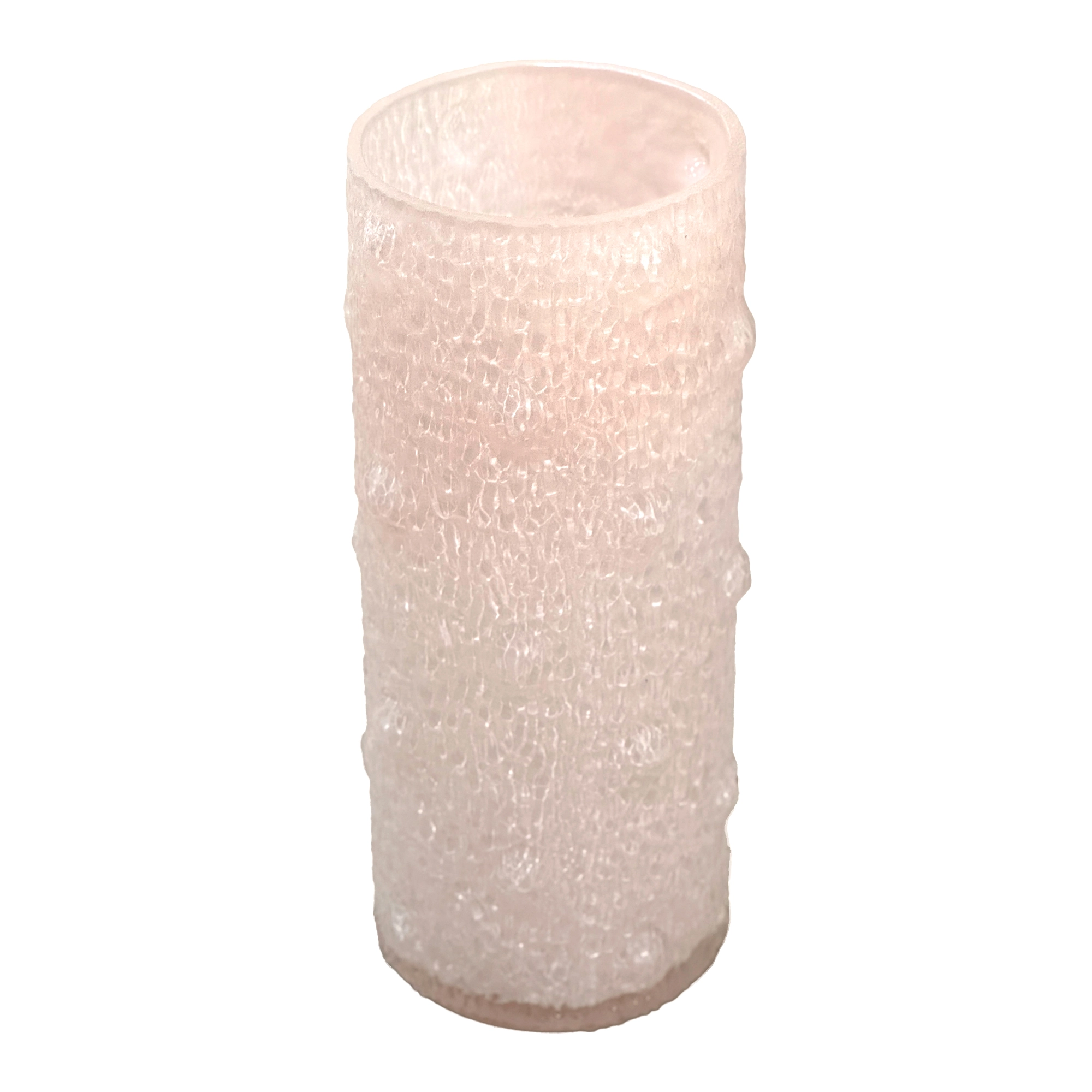 Ваза "Concombre" (стекло), D10xH24,5 см Светло-розовый