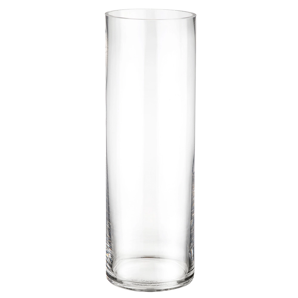 Ваза "Трубка 100" (стекло), D10xH30 см, К Прозрачный