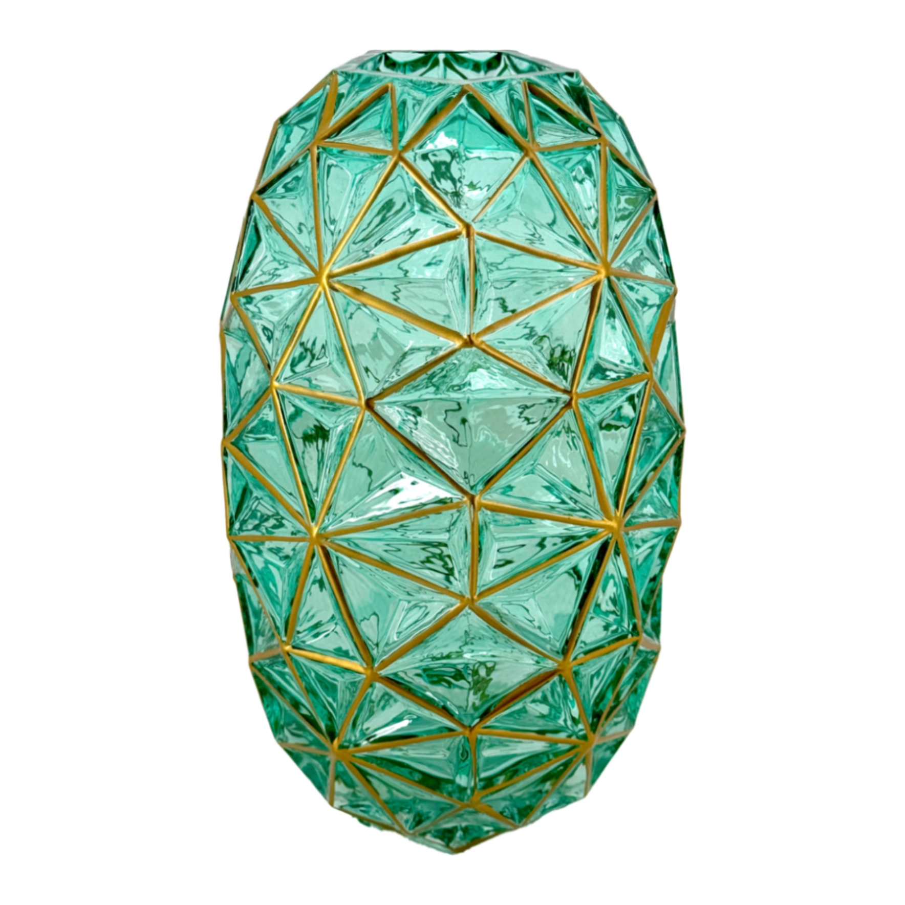 Ваза "Harmony" (стекло), D15хН25 см Бирюзовый