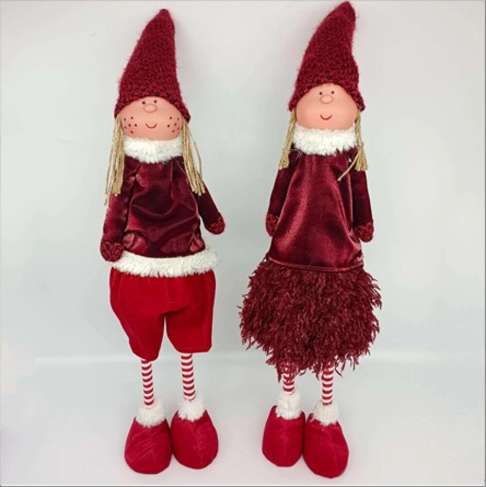 Фигура "Девочка" (ткань), 22х11хН62 см, в асс. Красный