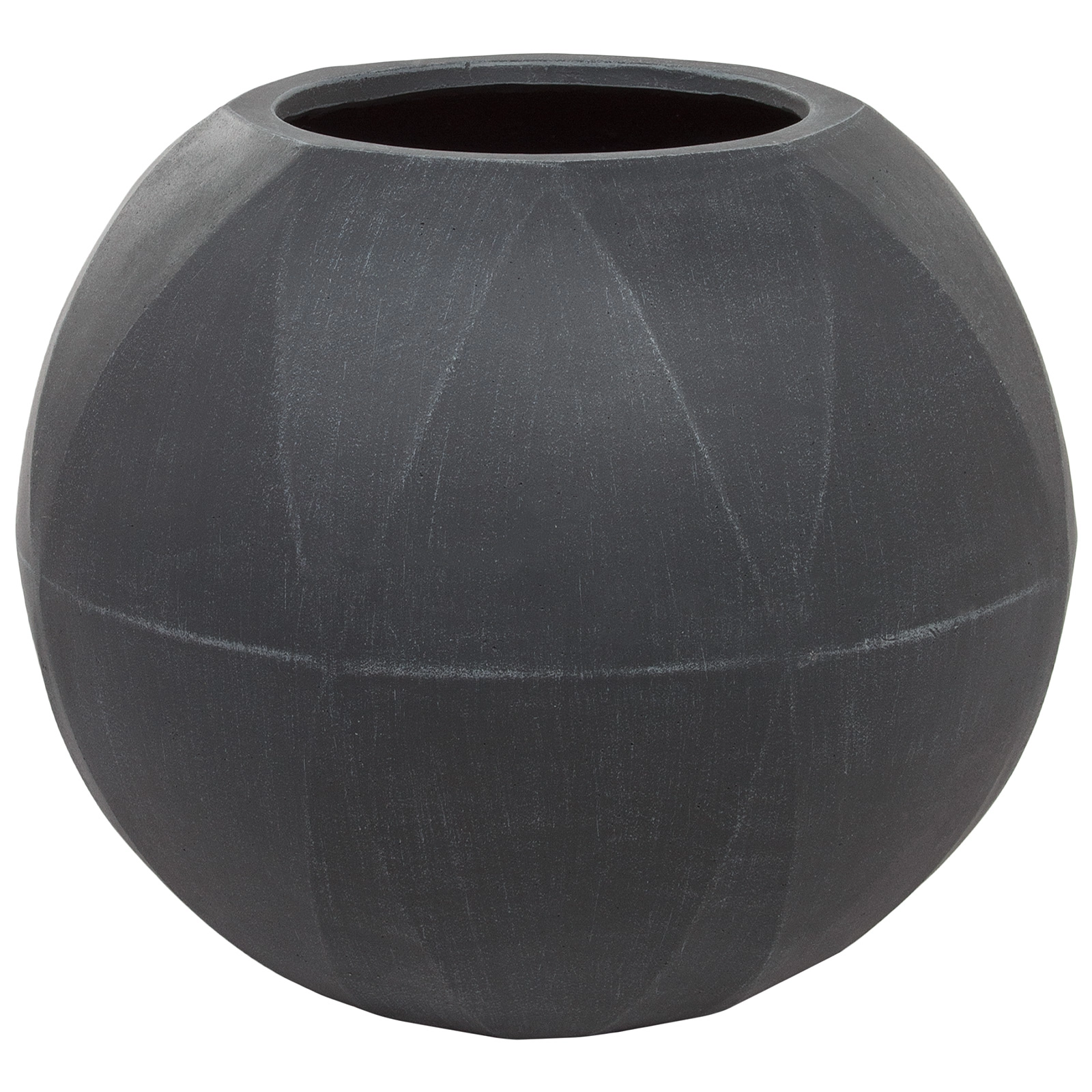 Кашпо Nobilis Marco "Diamond white grey Ball" (файкостоун), D51хH44,5 см Серый