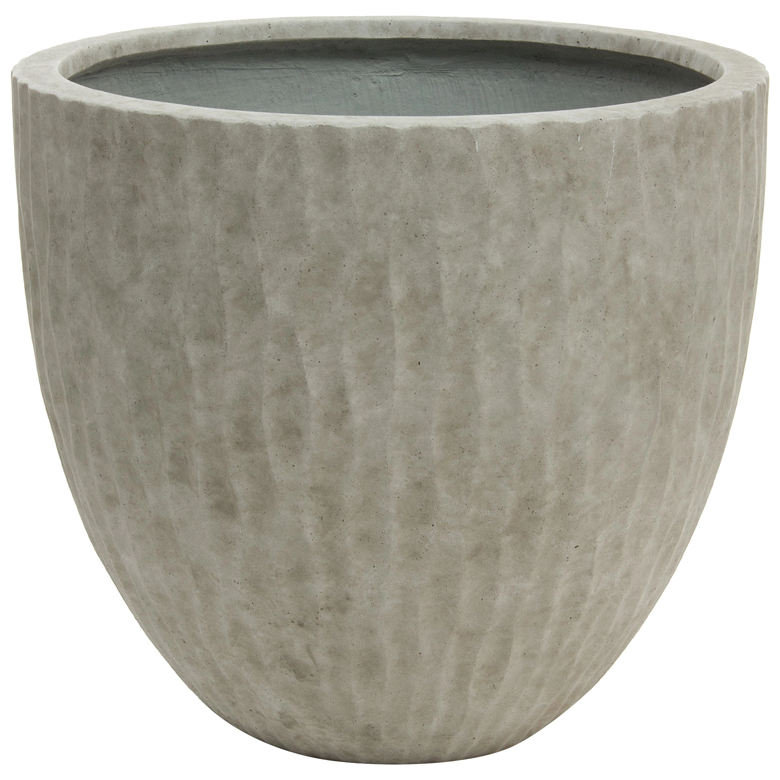 Кашпо Nobilis Marco "Waves Ash-grey Round" (файкостоун), D50xH44,5 см Светло-серый