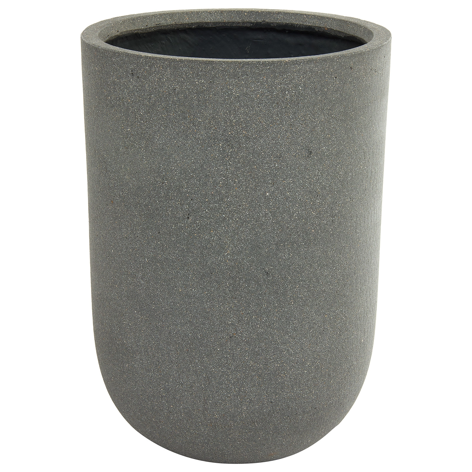 Кашпо Nobilis Marco "Plain rough grey Jar" (файкостоун), D34хH49 см Серый