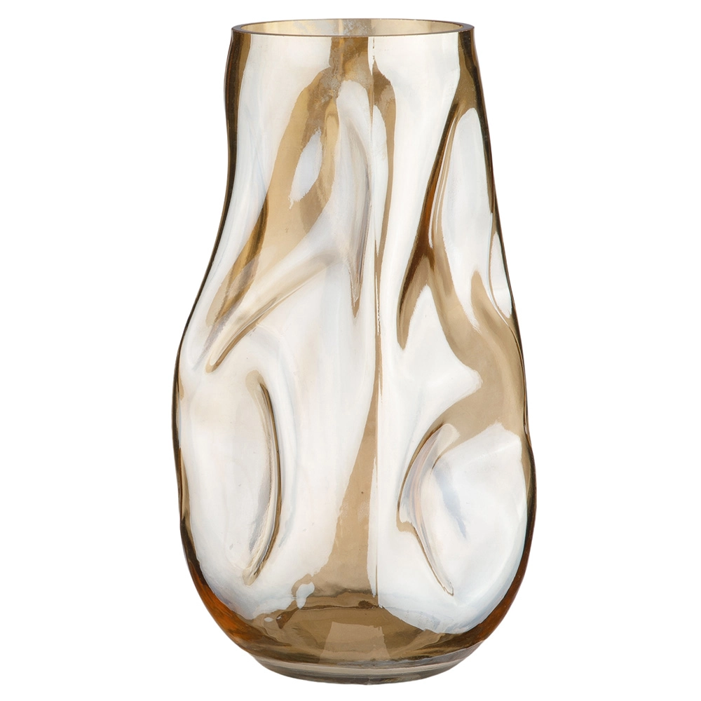 Ваза "Paper" (стекло), D10xH28 см Бежевый