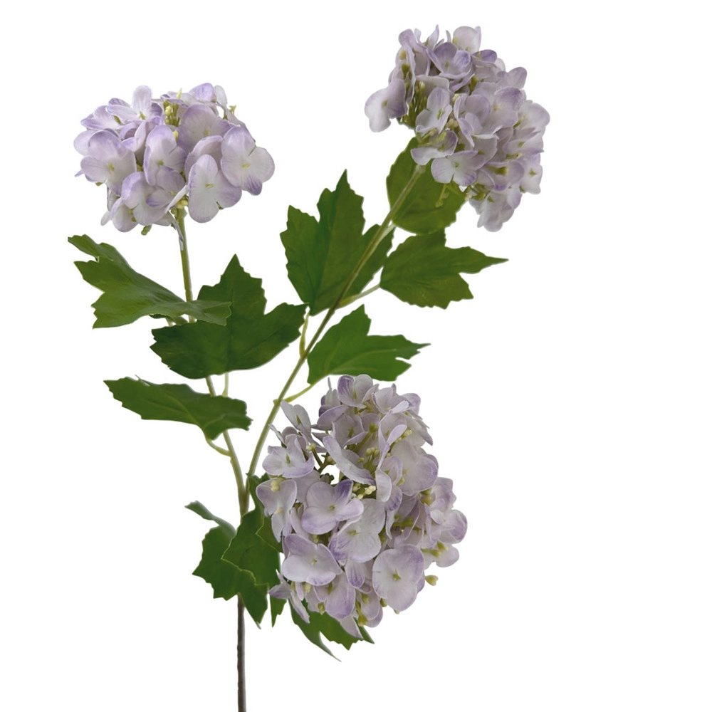 Ветка искусственная "Гортензия", H64 см Белый
