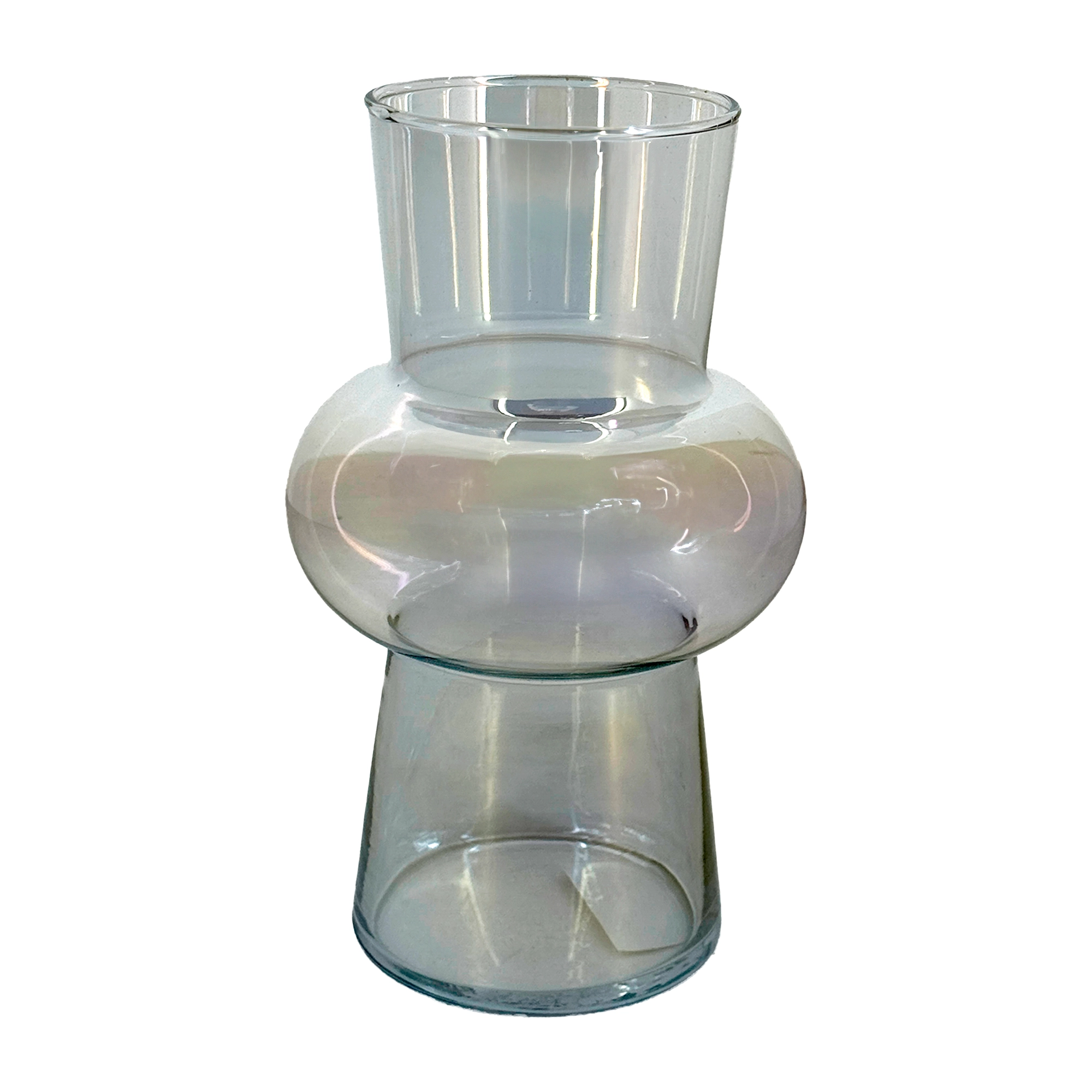 Ваза "Kersten" (стекло), D8xH20 см Бензиновый