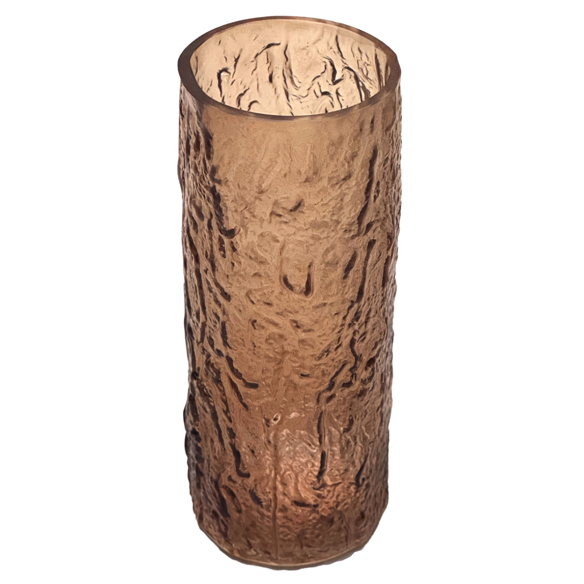 Ваза "Ice" (стекло), D12xH29,5 см Коричневый