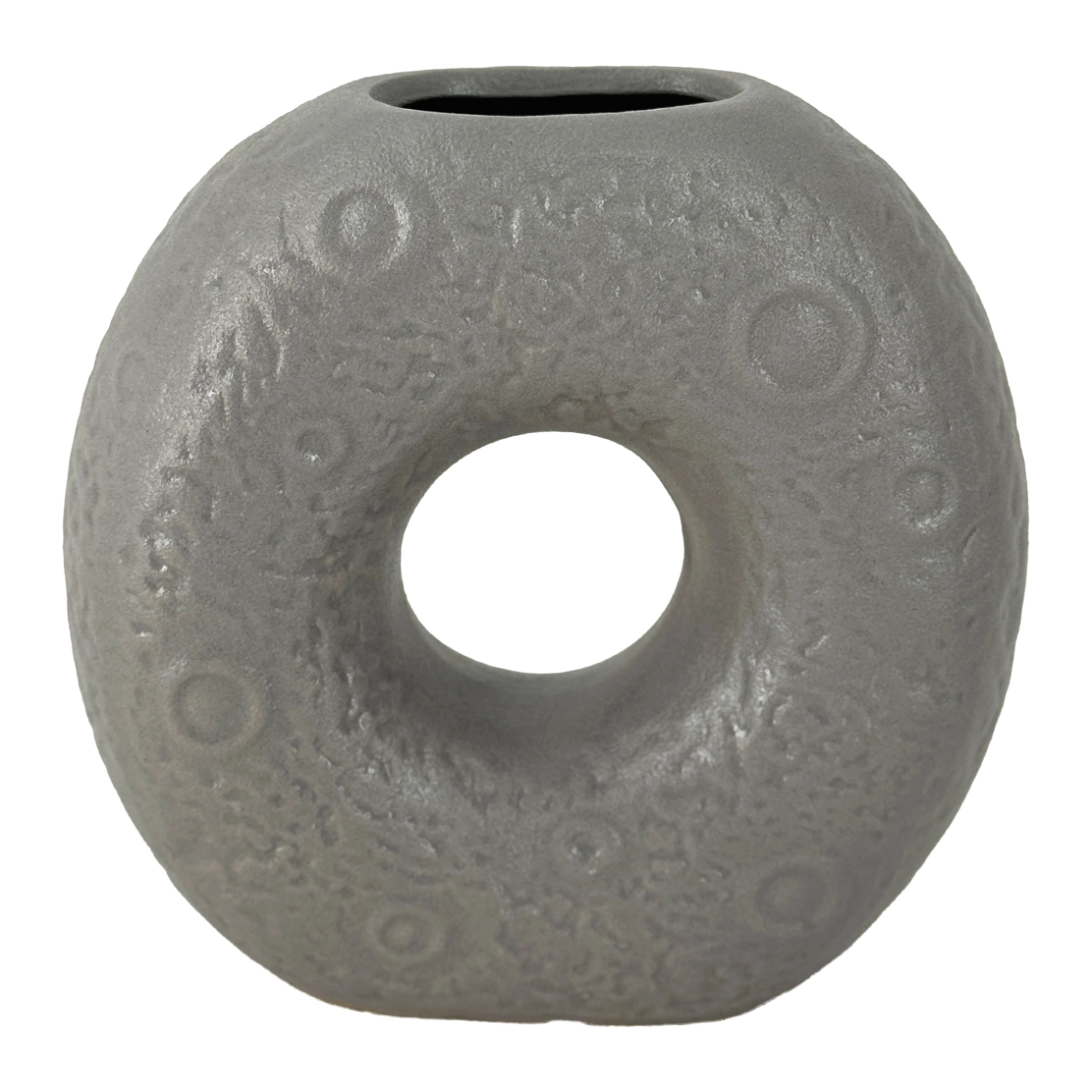 Ваза "Keystone" (керамика), 16,5x5,5xH15 см Серый